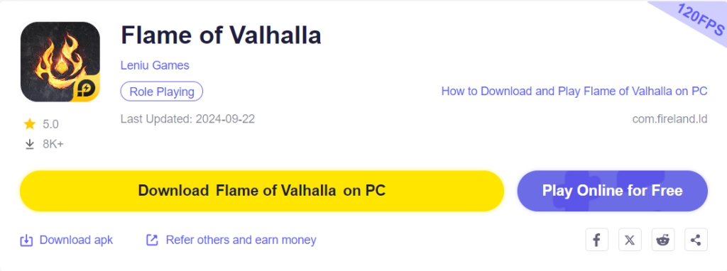 How to Download and Play Flame of Valhalla on PC - Beginners Guide