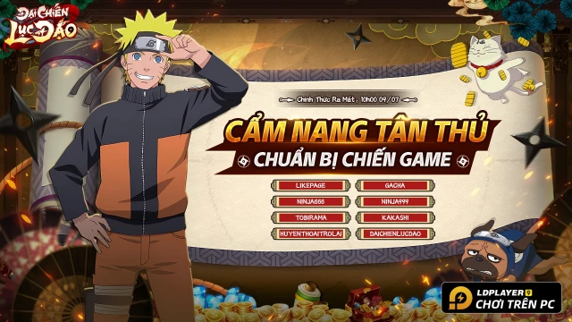 Đại Chiến Lục Đạo - Học Viện Nhẫn Thuật: Tổng hợp full giftcode mới nhất 2024