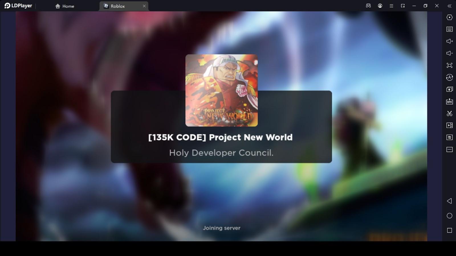 Project New World Codes