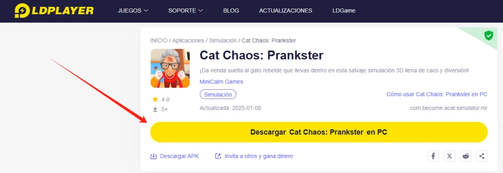 ¿Cómo descargar y jugar Cat Chaos: Prankster en PC?