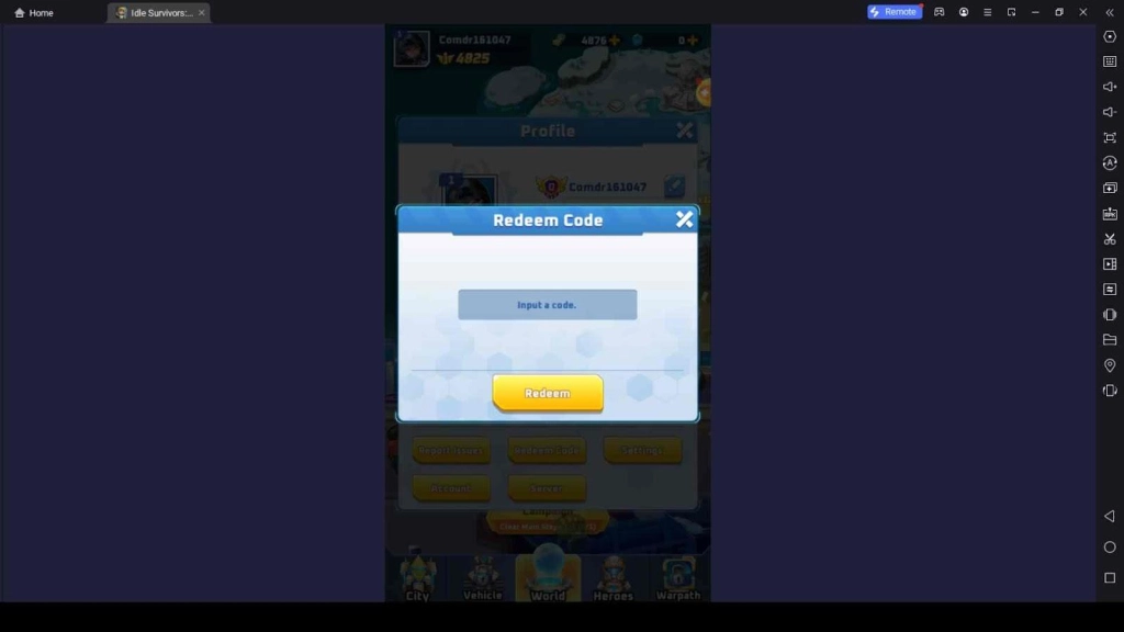 Redeeming Steps for All Codes in Idle Survivors: Last Stand Redeeming Steps for All Codes in Idle Survivors: Last Stand