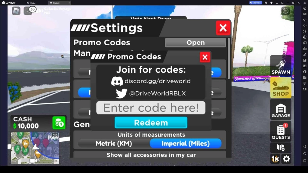 Roblox Drive World Codes: Speed into Victory - 2025 March