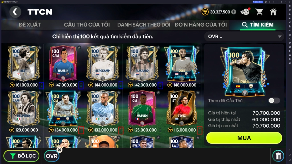 FC Mobile VN: Làm chủ thị trường chuyển nhượng