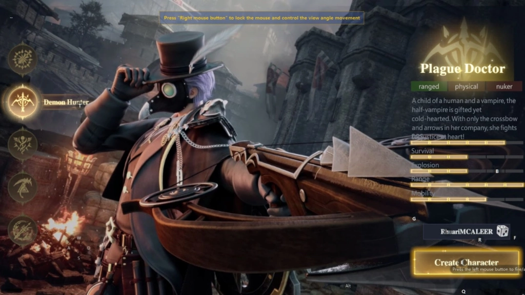 Plague Doctor (Ranged DPS/Kiting)&nbsp;