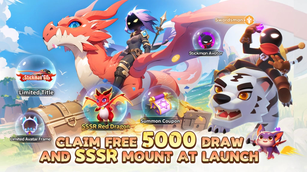 Log in for 5000 FREE Pulls! Stickman GO – The 3D Stickman Idle Adventure Mobile Game – Is Officially Launched!