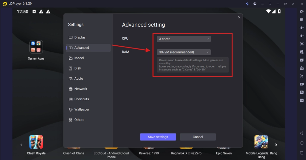  Optimize LDPlayer Settings 