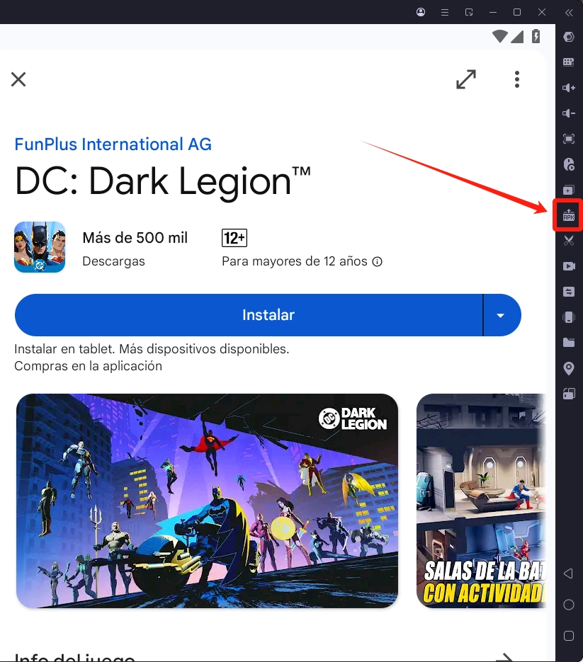Tutorial | Descargar y jugar DC: Dark Legion en PC con LDPlayer