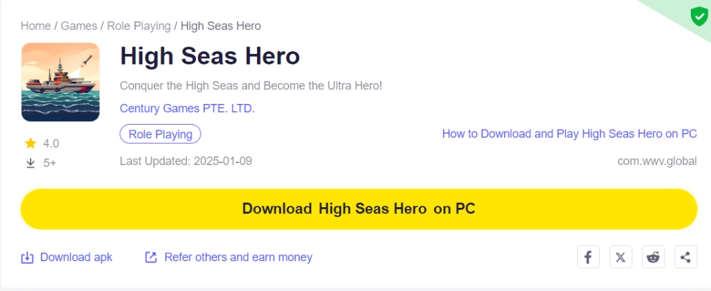 How to Download and Play High Seas Hero on PC - Beginners Guide