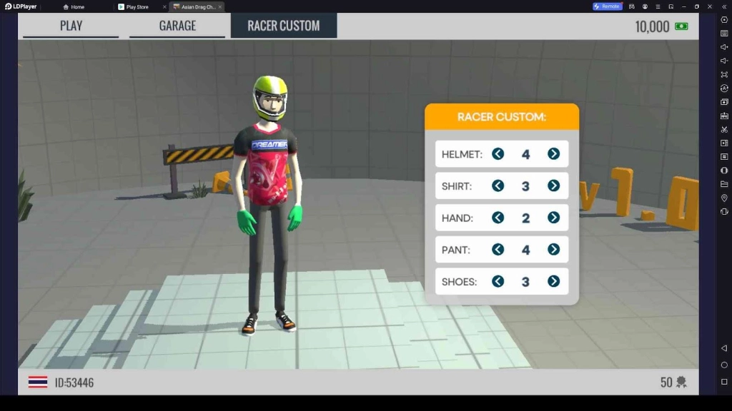 Customize Your Racer Customize Your Racer