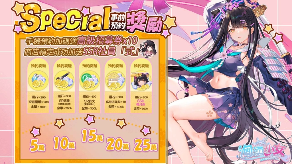 波濤、少女、無限WAVE！《洶湧少女~WaveGirls》將於6月25日重磅上線！