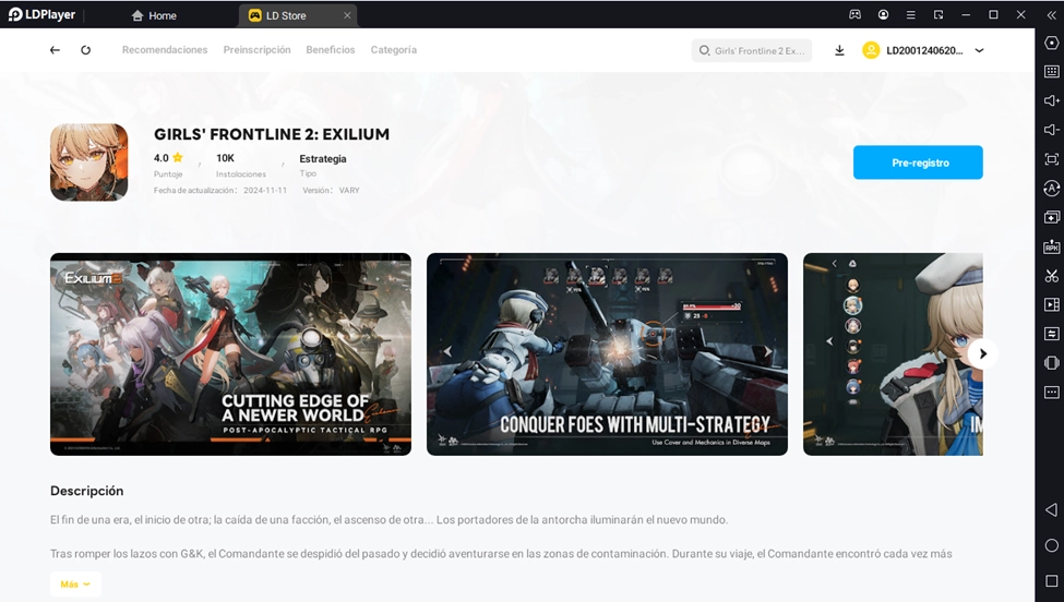 Girls' Frontline 2 Exilium — Lanzamiento global y contenido previo