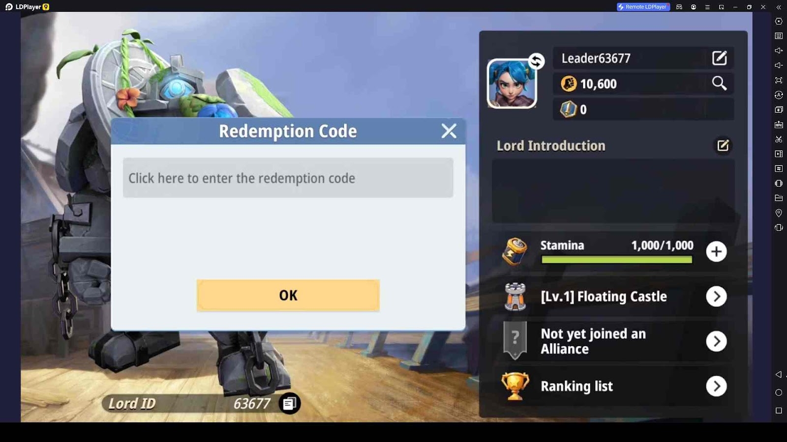 How to Redeem Codes in Game of Sky