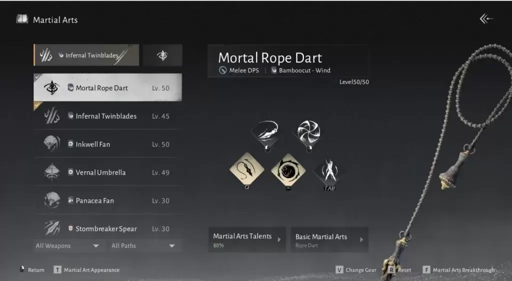 Mortal Rope Dart