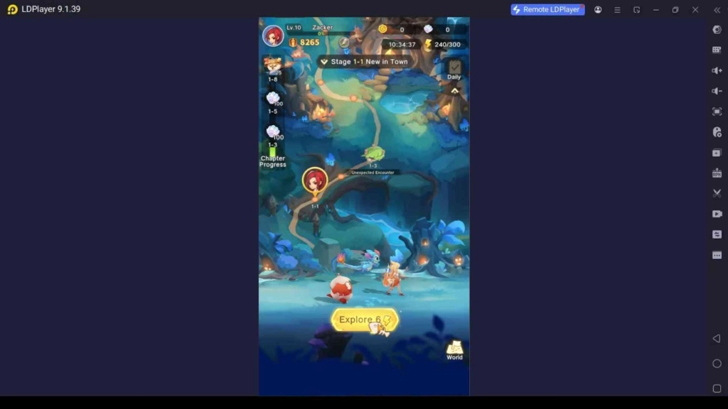 Complete the Story and Level Up 