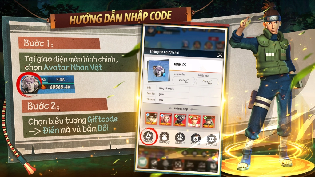 Full bộ code Ninja Siêu Cấp - Hướng dẫn cách nhập chi tiết