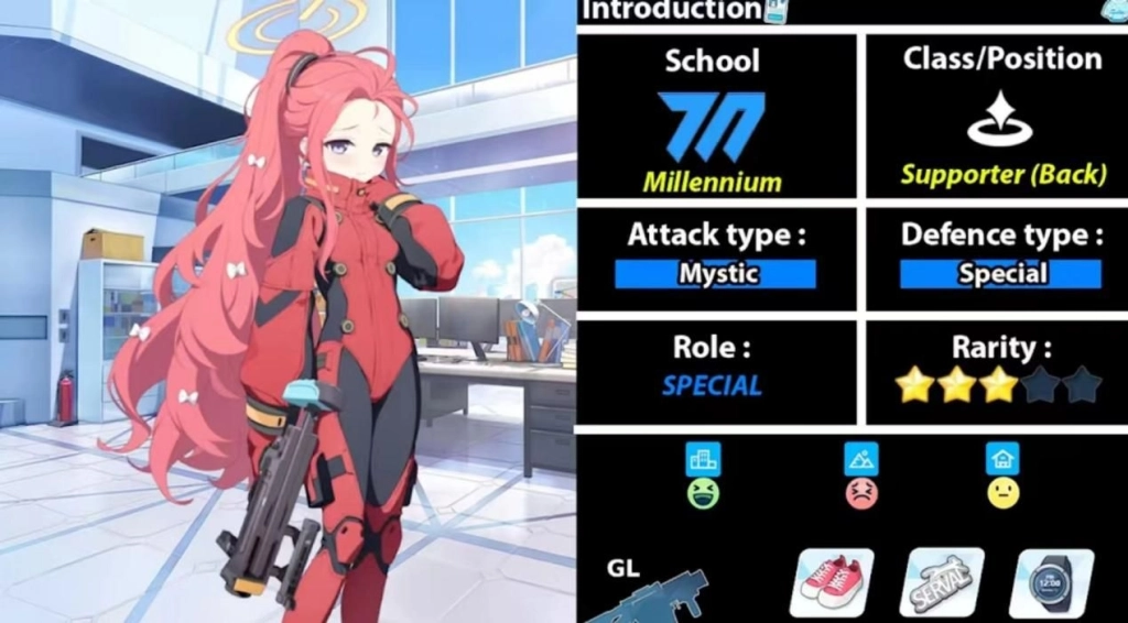 Blue Archive Yuzu (Armed) skill introduction