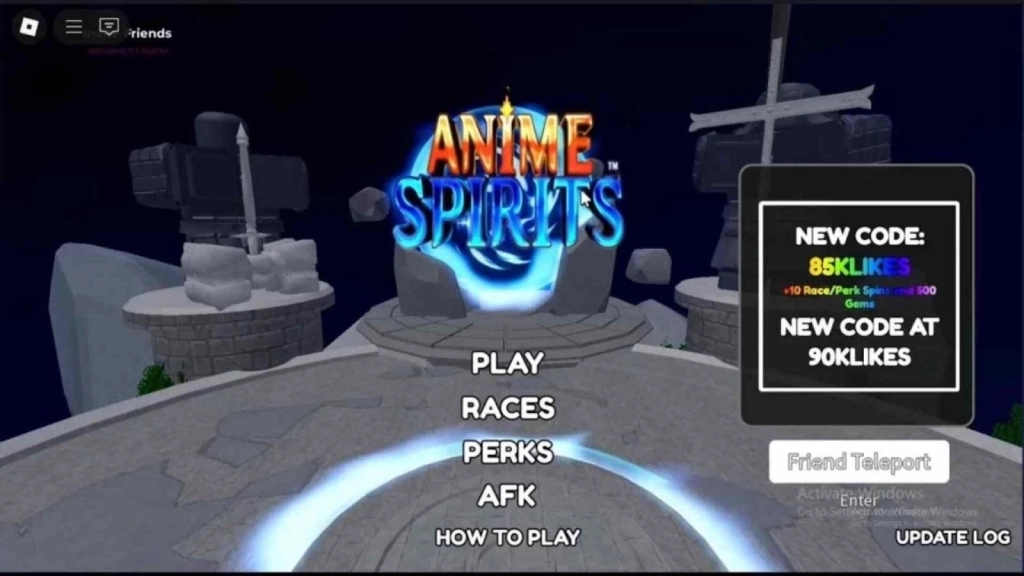 Anime Spirits Codes