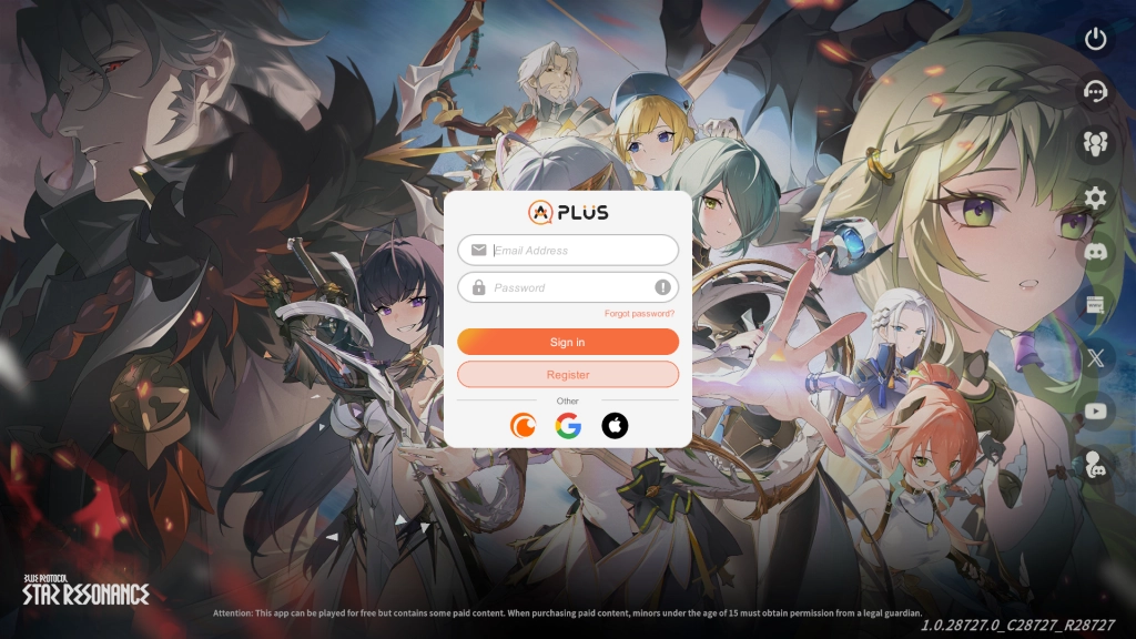Log in