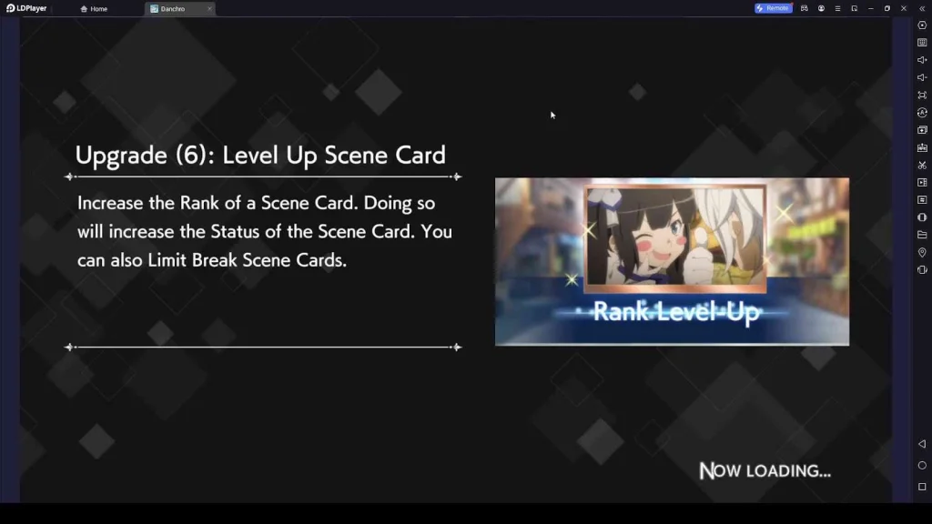 Upgrade the Scene Cards Upgrade the Scene Cards
