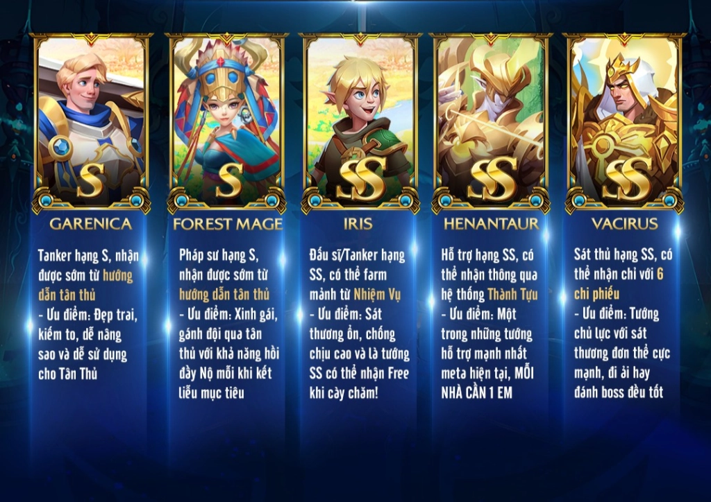 War 3 Arena: Hướng dẫn tân thủ tăng mạnh lực chiến