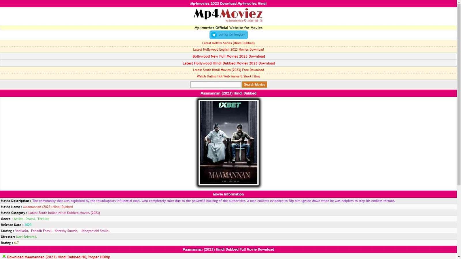 Mp4moviez download website sale