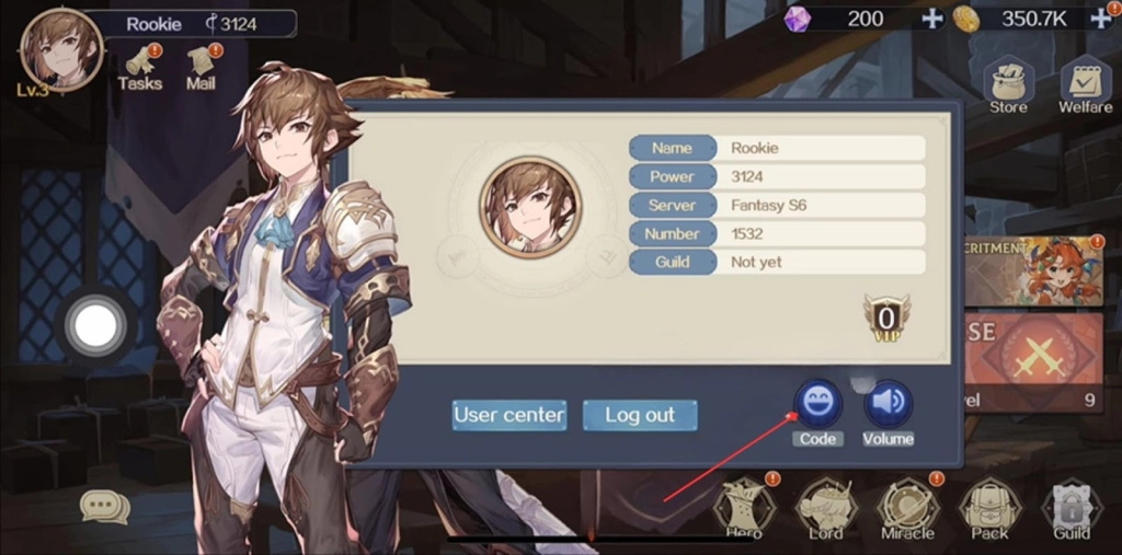 Redeeming Process for the Codes