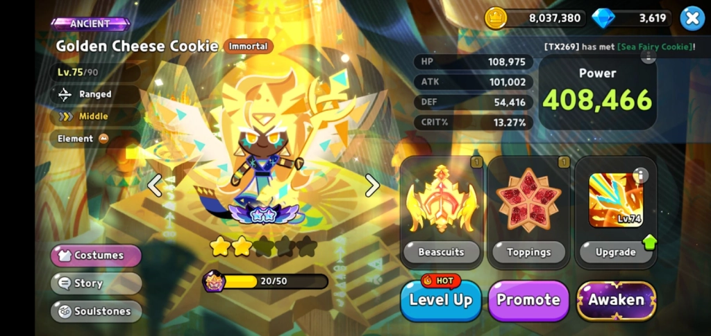 Cookie Run Kingdom Awakened Cheese Cookie 5