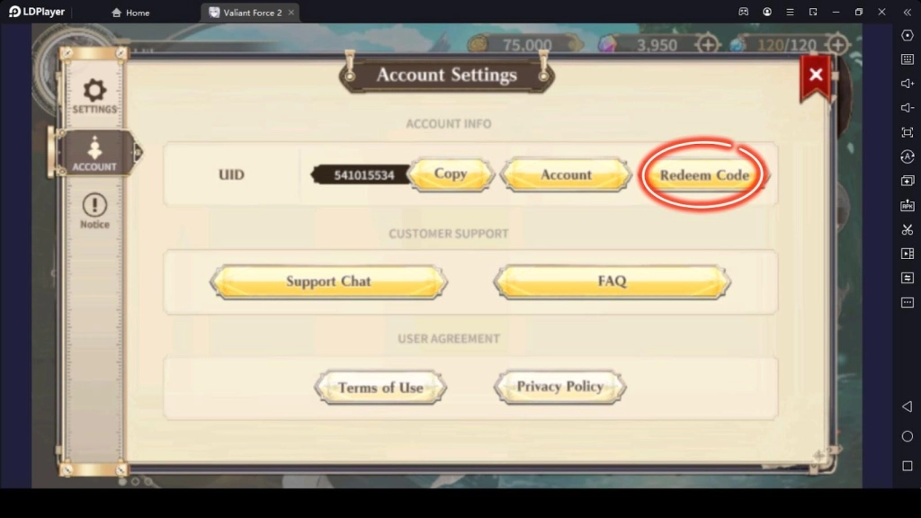 Redeeming the Valiant Force 2 Codes Redeeming the Valiant Force 2 Codes