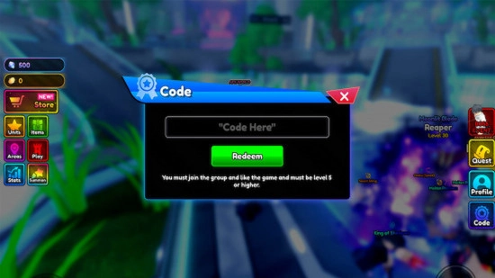 How to Redeem Codes in Anime Rangers X