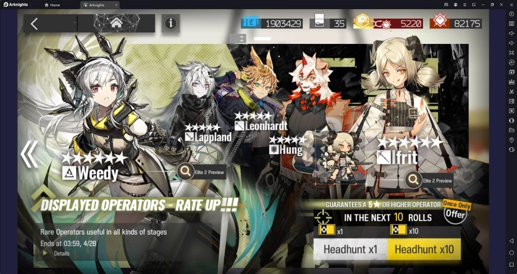 Arknights Near Light Rerun Event Rewards Guide