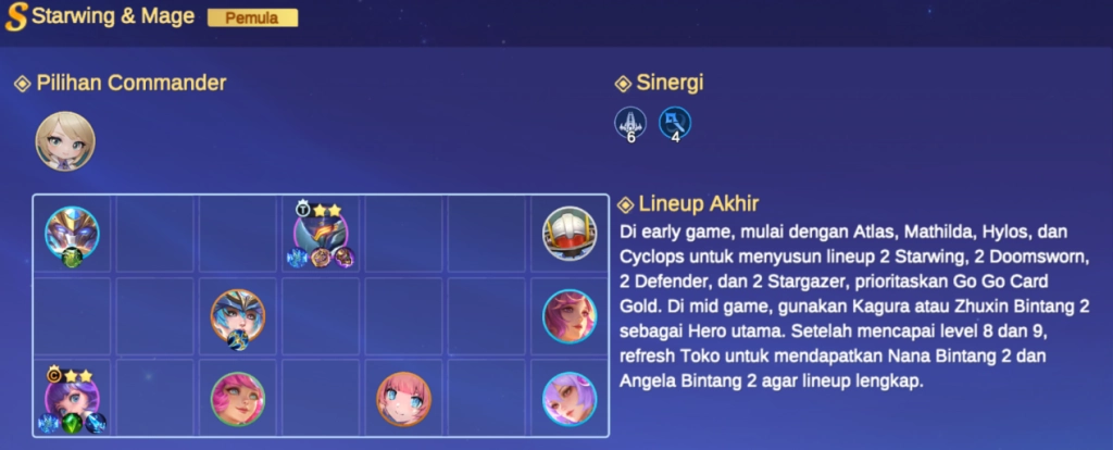 Cara yang benar letakan hero Anda