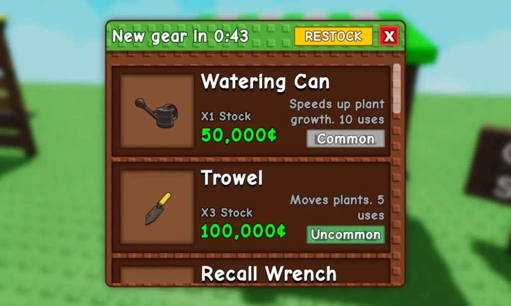 Roblox Grow A Garden Gear Tier List เลือกอุปกรณ์ไหน เพิ่มมูลค่าพืชผลให้สูงขึ้น