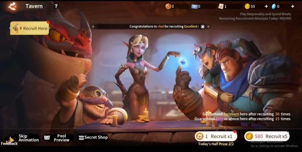 Recruit More Heroes for Battles Recruit More Heroes for Battles