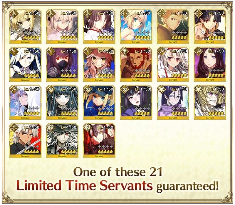 Fate/Grand Order Start Dash GSSR - Who Should You Aim For