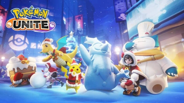 Boas festas! A atualização de natal de Pokémon Unite já está disponível!