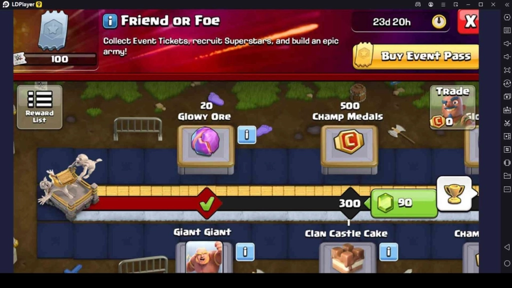 Clash of Clans Friend or Fore Medal Event Rewards