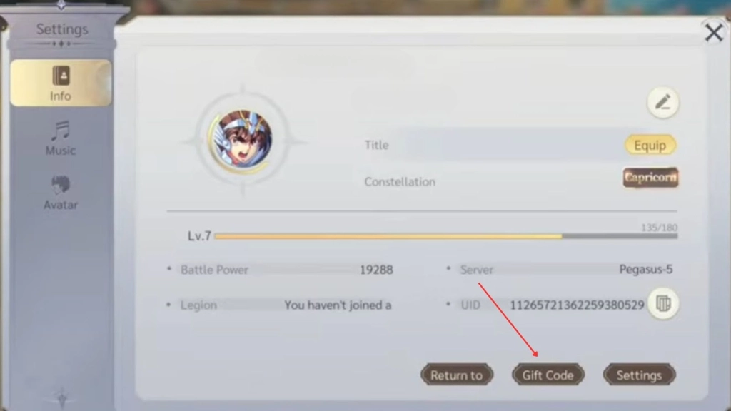 How to Redeem Codes in Saint Seiya EX