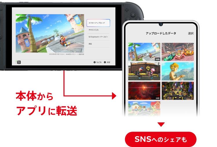 「Nintendo Switch App」が正式リリース。Switch 2との連携機能を強化、SNS共有もよりスムーズに