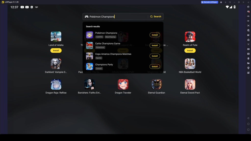 Find and Install Pokémon Champions in LDPlayer
