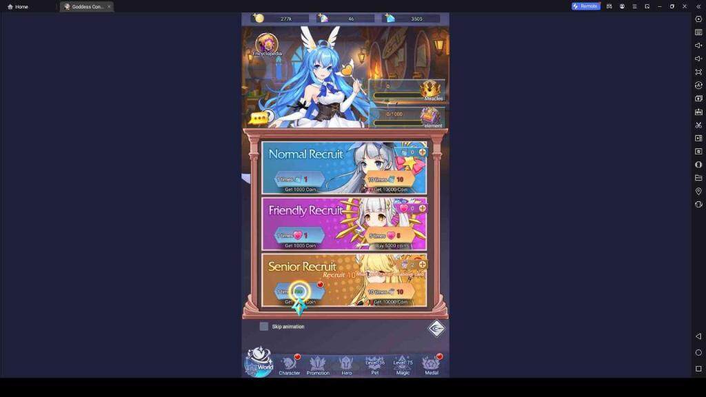 Summon Heroes and Upgrade Them