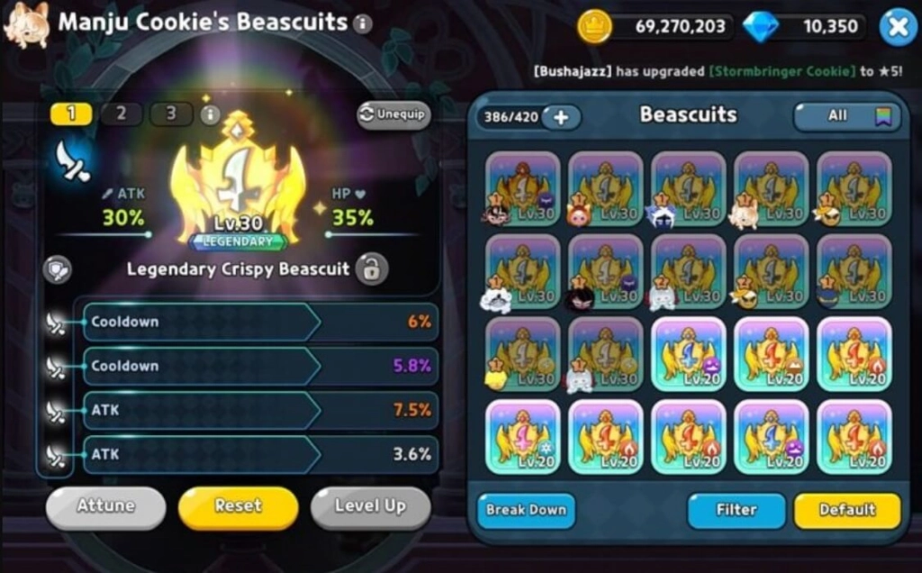 Best Cookie Run Kingdom Manju Cookie Beascuit Setups