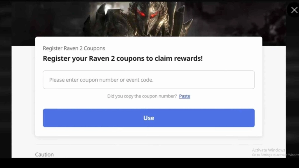 Redeeming Process for the Codes in RAVEN2