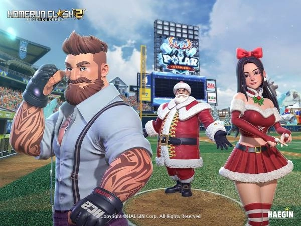 「ホームランクラッシュ２：レジェンドダービー」クリスマス記念大型アップデートを実施