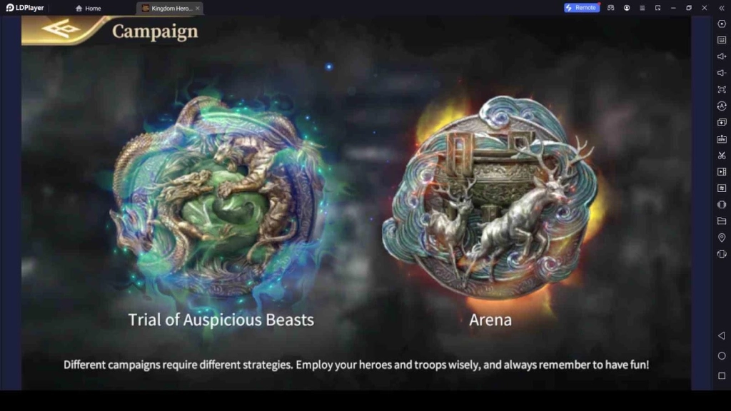 Unique Campaign Mode in Kingdom Heroes - Tactics Unique Campaign Mode in Kingdom Heroes - Tactics