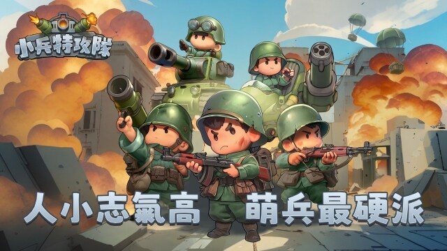 Q版軍武塔防手遊《小兵特攻隊》搶先全球開放Google Play測試，九大兵種武力公開！
