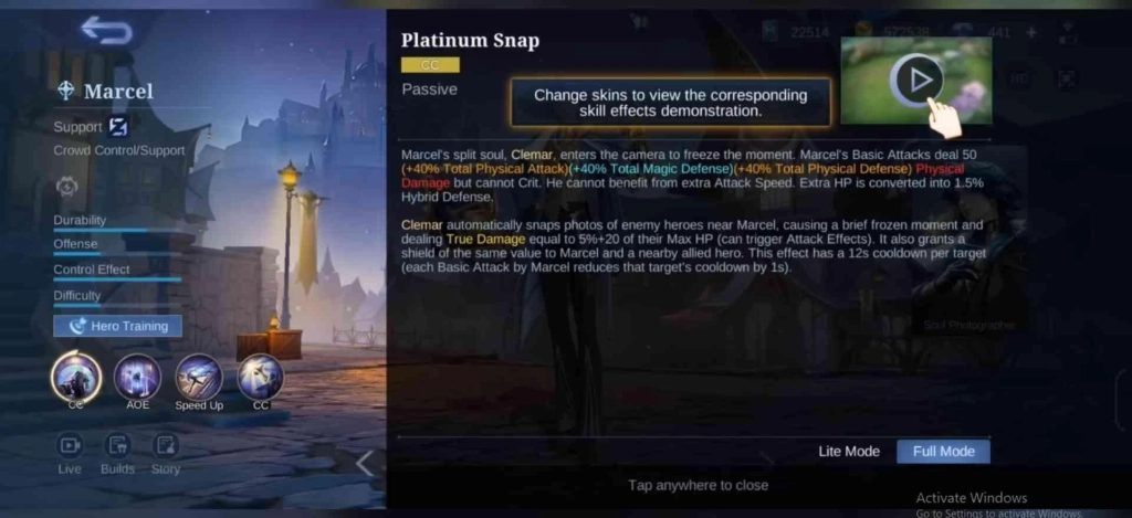 Marcel Skills Breakdown