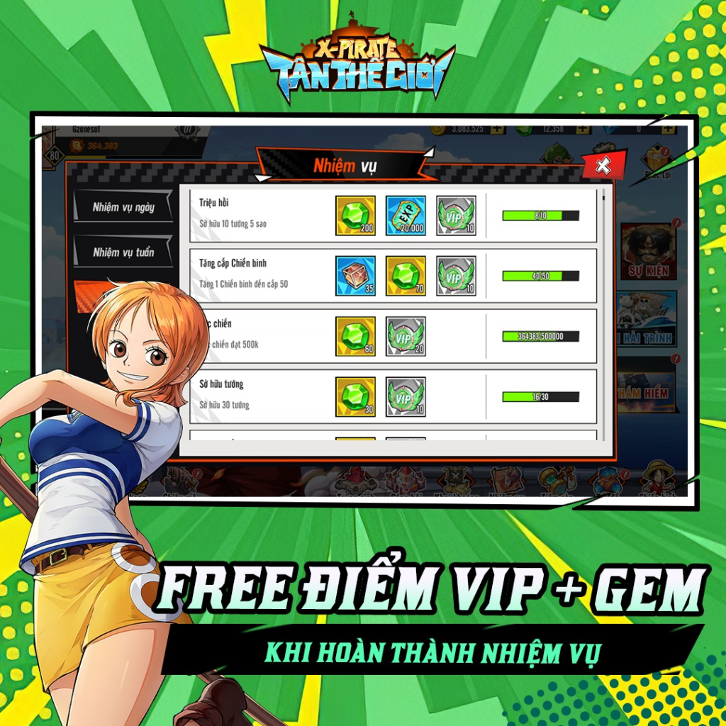 Full bộ code X-Pirates: Tân Thế Giới mới nhất - Hướng dẫn cách nhập chi tiết