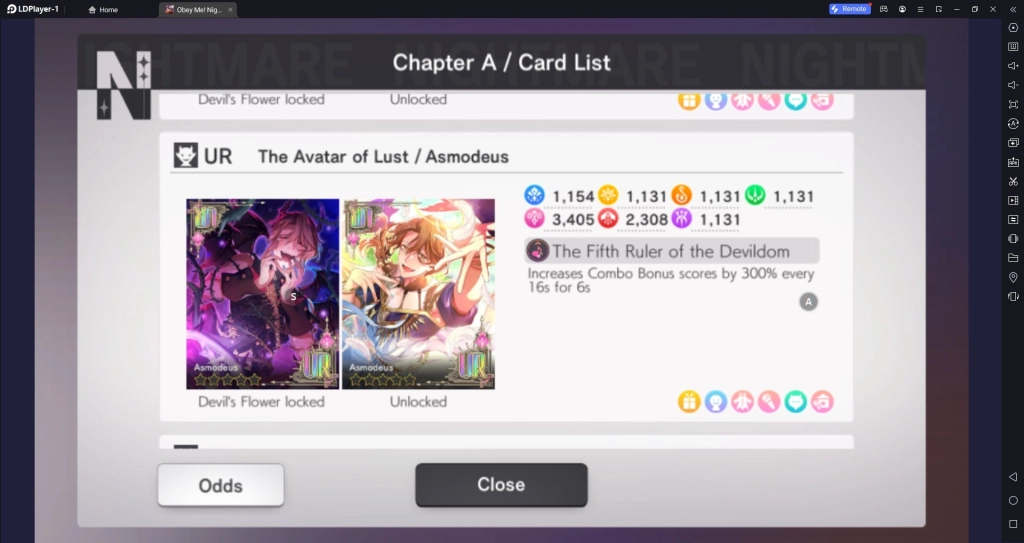 Obey Me Nightbringer Character Cards Tier List