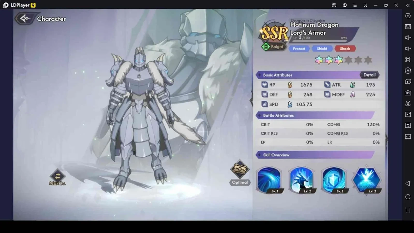 Platinum Dragon Lord's Armor