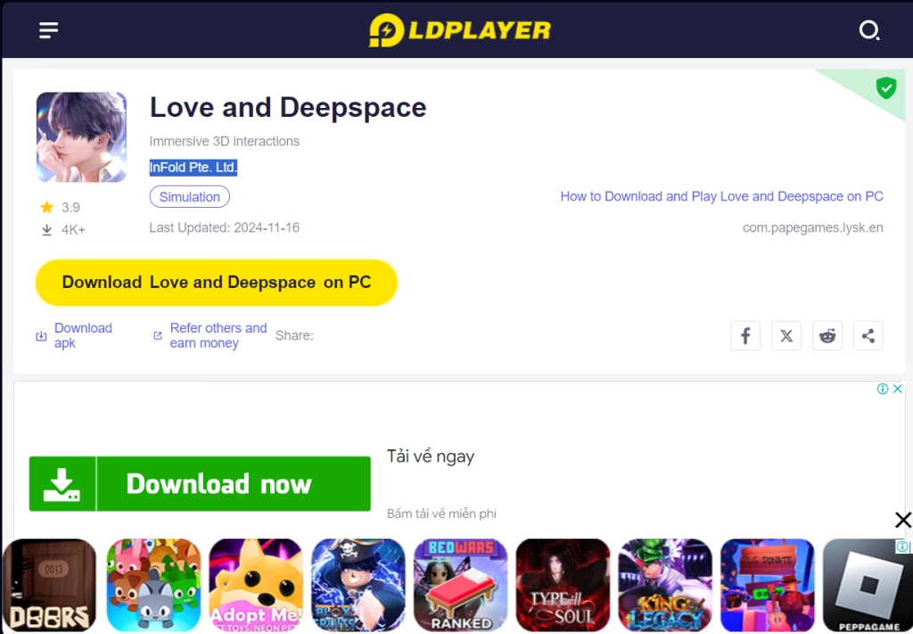 How to Download and Play Love And Deepspace on PC - Beginners Guide